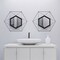 Uniquewise Decorative Metal Wall Mounted Modern Mirror - Perfect for Living Room, Bedroom, Bathroom Vanity, Entryway, or Hallway, Adding Elegance and Charm to Your Space